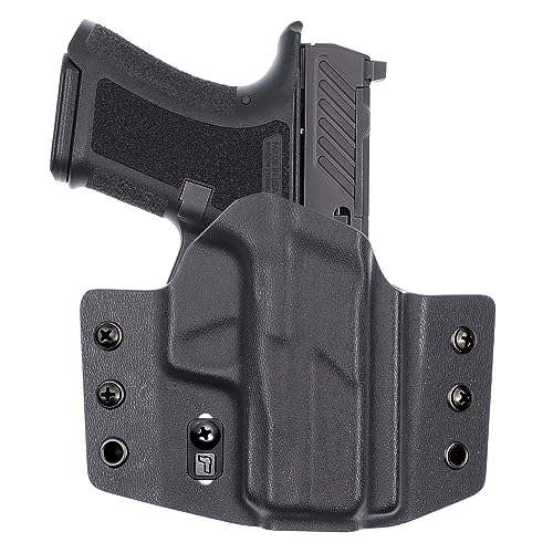 Tulster OWB Contour Holster in Right Hand fits: Shadow Systems CR920 | Optic Compatible Outside The Waistband Concealed Carry Kydex Holster - Tulster