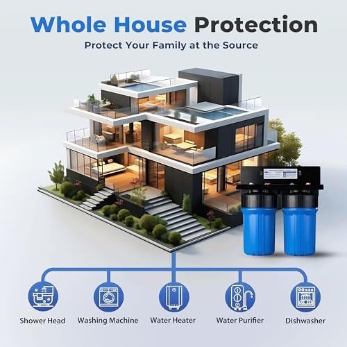 Miniatura 8 de iSpring El sistema de filtración de agua de 2 etapas WGB21B-CPB reduce arsénico, cadmio, mercurio, sedimentos, cloro y hasta un 99% de plomo,