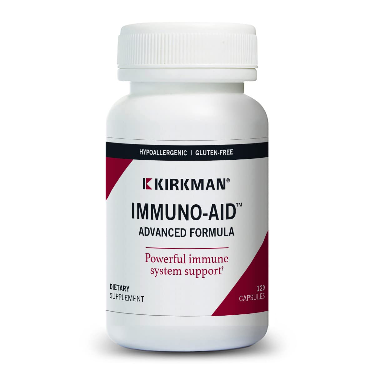Kirkman - Immuno-Aid Advanced Formula - 120 Capsules - Immune Support - Potent Proprietary Blend - Hypoallergenic