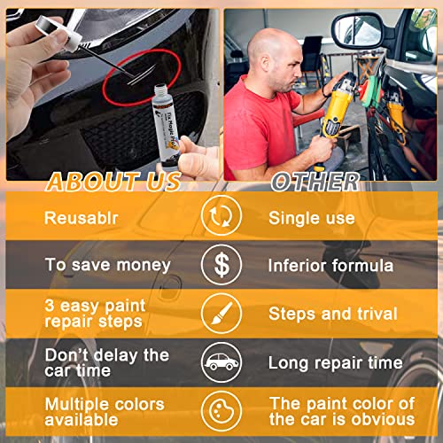 Car Touch Up Fill Paint Pen Car Scratch Repair Automotive Touchup Paint Pen Two-In-One Car Touch Up Paint(Black) #TOP5