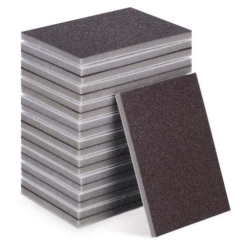 SOLUSTRE Carta Abrasiva Spugna Carta Abrasiva Fine Per Lavorazione Del Legno Set Da 20 Pezzi Di Tamponi Abrasivi