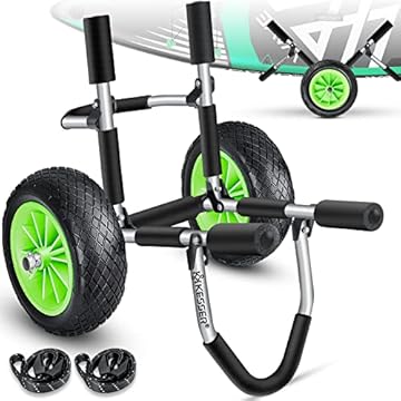 KESSER® Surf Trolley Carrello per Il Trasporto di Tavole da Surf per Tavole da SUP Stand Up Paddle Board Carrello per Il Trasporto di Kayak - Pieghevole Imbottito