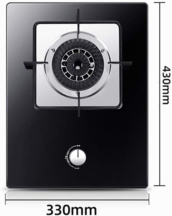 Burner Gas Cooker Cast Iron Three Ring Table Top Cooktop Built In Stove Single(Ng)