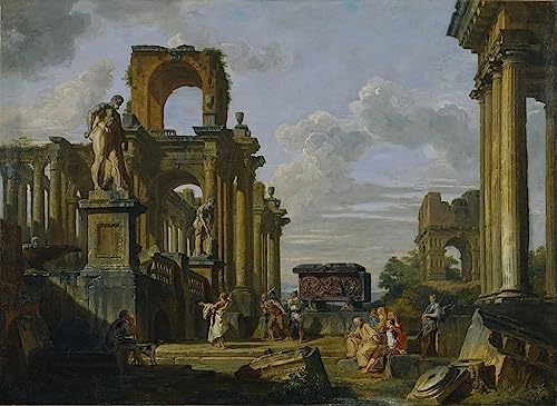 Forum romain poster Paolo Pannini 58 x 90 cm décor de bureau élégant