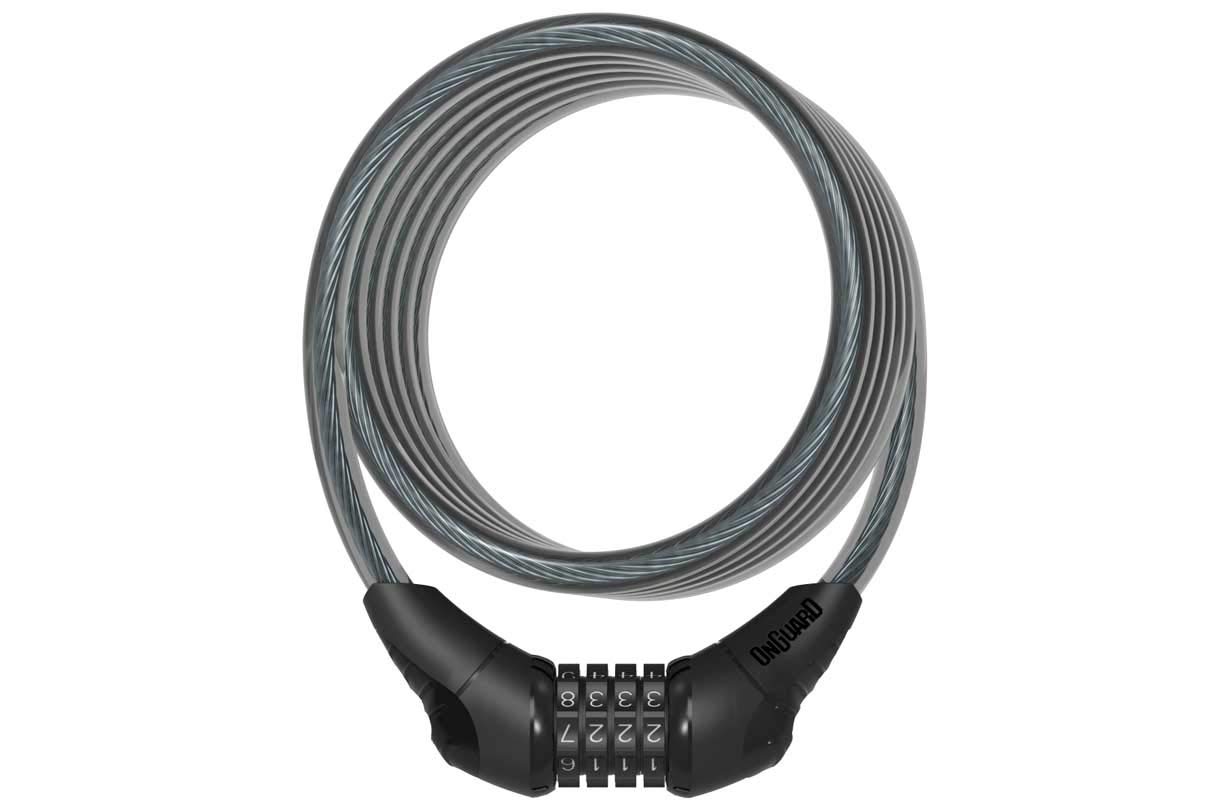(1800 X 12 Mm, Black) Onguard Neon Combo Cable Lock 7290001284094
