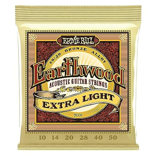 Ernie Ball Earthwood Extra Light - Cuerdas para guitarra acústica, bronce 80/20, calibre 10-50 | Ya disponible en tu tienda friki favorita! En mundofriki.es!