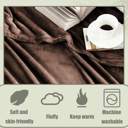 Couverture douillette 155x270 cm chaude lit grand format - 5