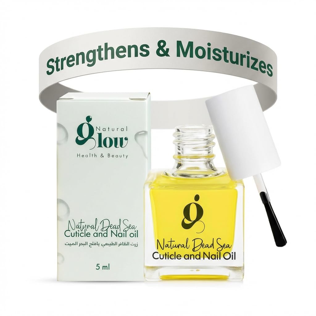 Dead Sea Cuticle & Nail Oil 5ML | Strengthens & Moisturizes Dry & Cracked Cuticles | With Almond, Olive, Argan, Jojoba & Castor Oils, Vitamin E | Nail Repair & Conditioning Oil