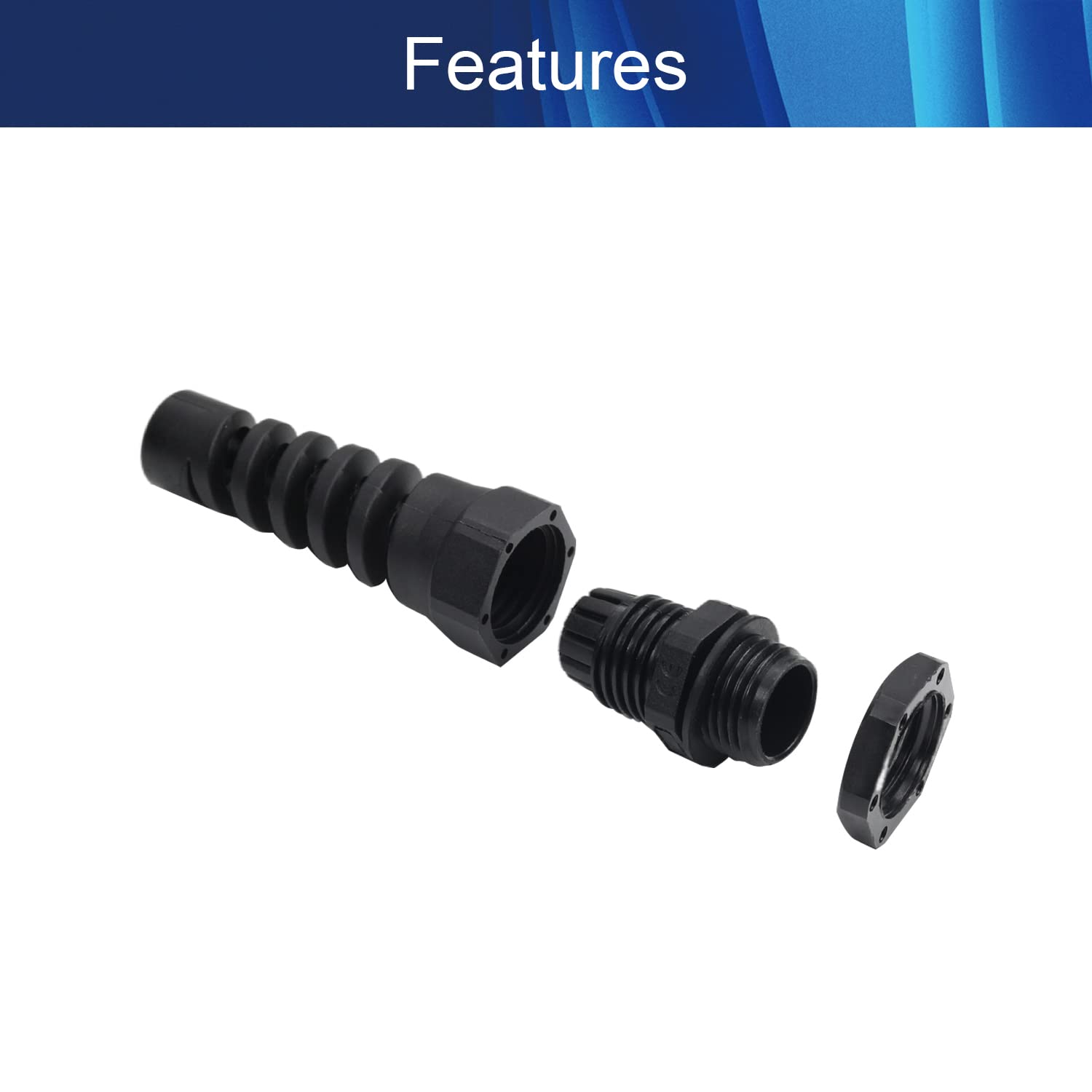 Amazon.co.jp: Aicosinegケーブルグランド ナイロンケーブルグランド