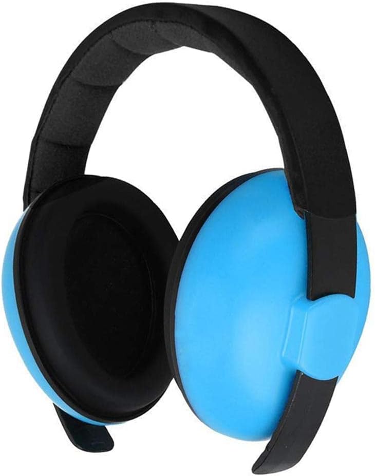 Kids Ear Muffs Noise Canceling Headphones for 0-3 Years Children - Hearing ion Earmuffs for Sports Events, Concerts - Soft Ear Cushions, Adjustable Design - Great for Fireworks, - Blue, as described