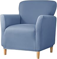 Vista 10 de XMAYODS Funda para silla de club, funda para silla de bañera, fundas suaves y redondas para silla de sofá, fundas de sofá con parte inferior #16