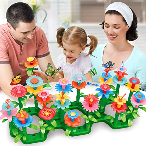 Baingesk Toys For 3, 4, 5, 6 Year Old Girls, Preschool Flower Garden Building Set - 148Pcs, Educational Stem Gardening Toy, Ideal Christmas & Birthday Gift For Kids & Toddlers Age Of 2-4 #TOP3