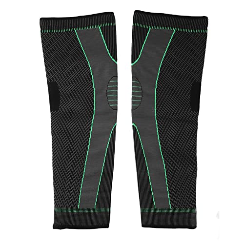 Knee Pads, Protective Knee Pads Extended Knitted Pressure Protector Breathable 2 Corrugation Pattern for Men and Women (L)