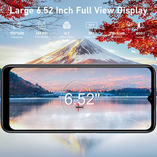 Doogee N50 Unlocked Android Phones, 6.52" Fhd Screen Smartphone 15Gb Ram+128Gb Rom (Tf 1Tb) Android 13 Phone, Octa Core, Dual 4G Sim, 18W Pd 4200Mah, 50Mp+8Mp Camera, Face Id Android Phone #TOP1