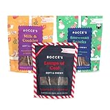 Bocce’s Bakery Holiday Soft & Chewy Bundle Dog Treats, All-Natural Wheat-Free Christmas Dog Treats, 9 oz