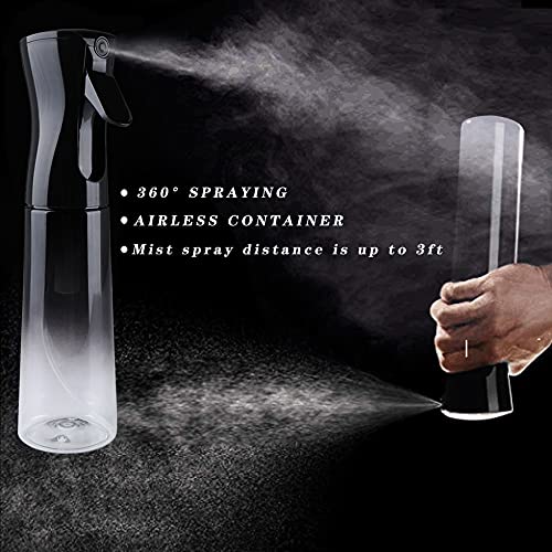 Continuous Hair Plant Mister Spray Bottle Fine Empty Small Mist Spray Bottles Mist Sprayer Water Alcohol Cleaning Clear Spray Mist Bottle For Curly Hair Styling Products,Plants,Barber Accessories #TOP5