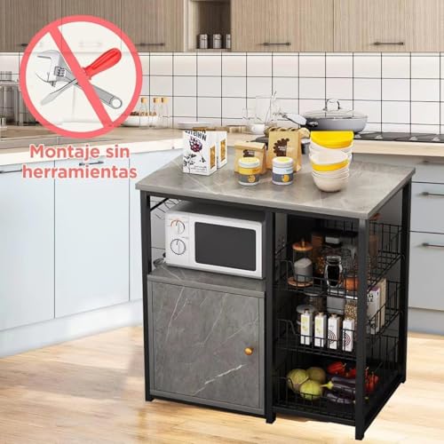 Cocina, mueble cocina microondas Marca ABENNLY (3)