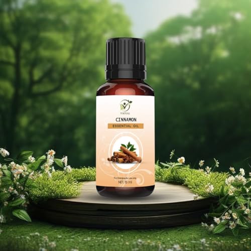 Image of VIRTUAL Cinnamon Bark Essential Oil 15ml Pure Natural Therapeutic Grade Aromatherapy Oil for Diffuser Skin Care Candle Soap Bath Bomb DIY Use