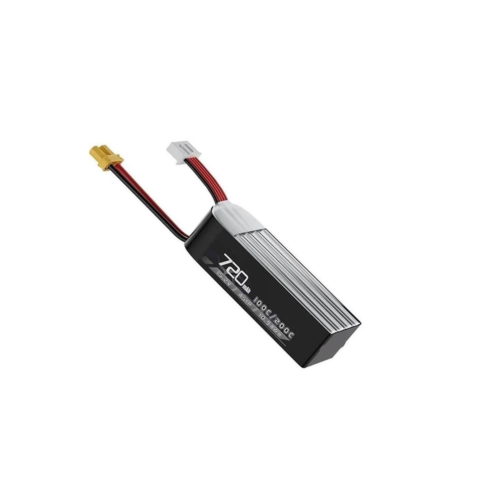 Batteria LiHV 4S 720mAh 100C, XT30, quadricotteri 2-4 pollici