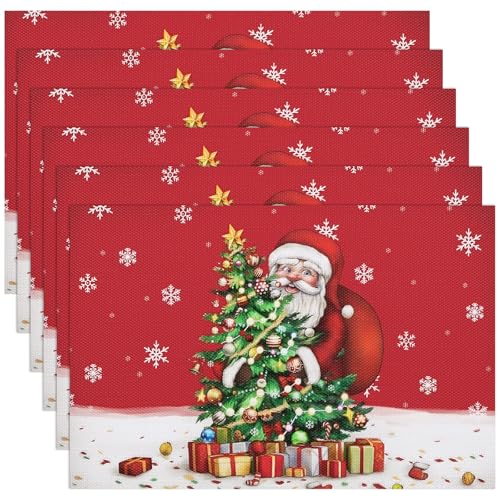 Banchif Tischsets Weihnachten Tischset Ist Mit Weihnachtsstil Motiv...