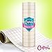 Craftopia vinyl transfer paper tape roll 12 inch x 8 feet clear, red alignment grid application tape for cricut cameo silhouette self adhesive oracal for signs crafts decals medium to high tack