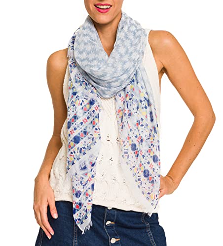 Scarfs for Women Lightweight Floral Flower Fashion Wrap Shawl for Fall Winter (MST-NF164-2)2