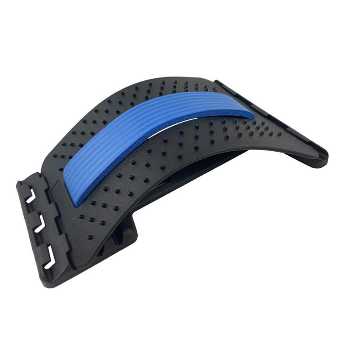 JLFSDB Back Pain Relief Stretcher Back Stretcher Lumbar Support Device 4 Adjustable Settings for Back Stretcher Device with Acupuncture (Color : Blue)