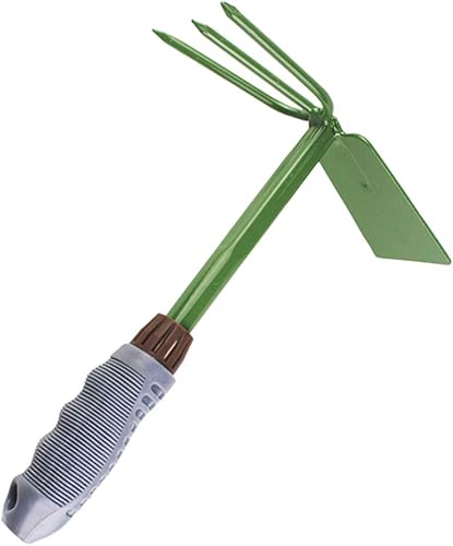 Miniatura 3 de Cabilock Herramientas Jardín excavación mano azada jardín mano excavadora y azada mango de madera azada de acero inoxidable y cultivador de mano