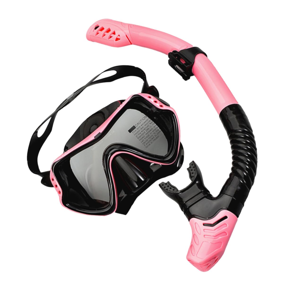 Gafas de Snorkel para Niño, Máscara de Buceo de Silicona Rosa | Diseño de Ventana Única, Orificios de Drenaje Unidireccionales, Cinta Elástica Alta, Facilita la Entrada de Aire