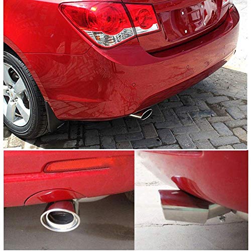 ZUOLUO Mufflers Car Muffler Chrome Exhaust Pipe Ends Car Exhaust Exhaust Tips Exhaust Parts straight