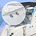 SHENGHUISS Boat Open Base Cleat All 316 Stainless Steel Mooring Dock Cleat for Boat,Deck,Hook (5 inch 2 Pack)
