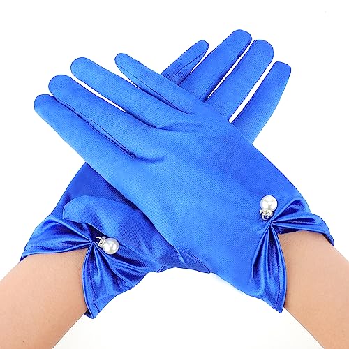 Damen-Spitzenhandschuhe Mit Perlen – Für Oper, Teeparty, Elegante Anlässe