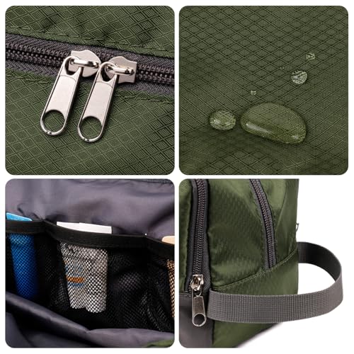 Image of WANDF Travel Toiletry Bag for Men, Small Dopp Kit for Toiletries