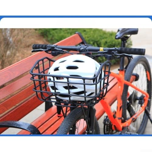Cesta delantera de aleación de aluminio tipo B para bicicleta con soporte estable y espacioso 8