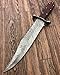 REG-HK-136, Custom Handmade 15.00 Inches Damascus Steel Hunting Knife – Exotic Rose Wood Handle with Damascus Steel Guard
