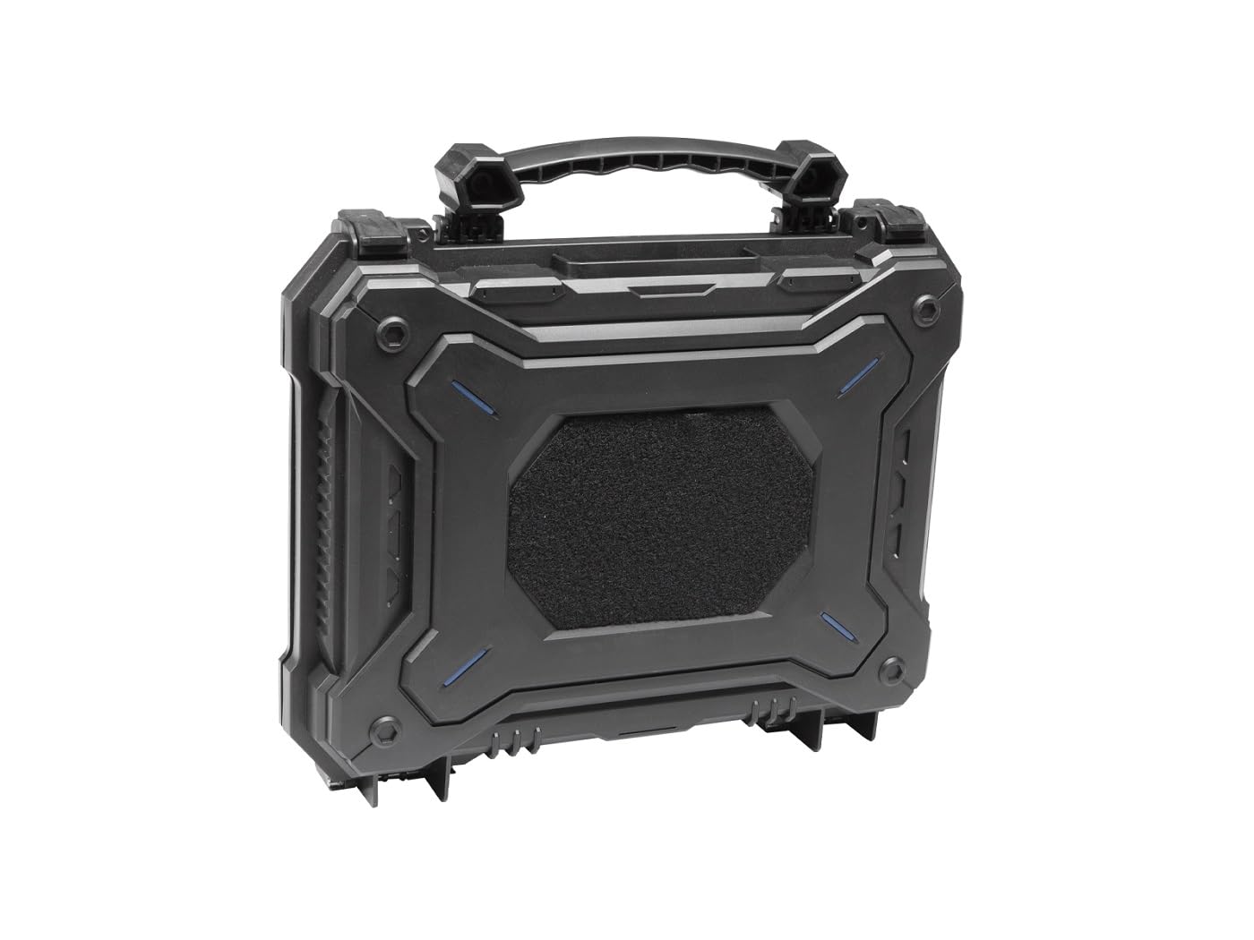VORAGA Hartschalen-Waffenkoffer für Airsoft-Pistolen, wasserdicht, Schaumstoff, Schwarz