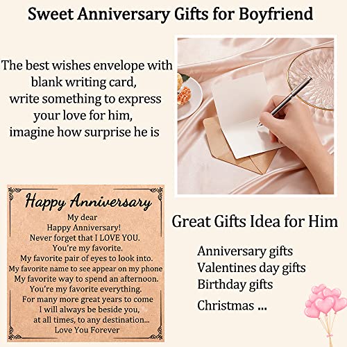 Jogdiam Anniversary Jewelry Gifts For Him 1 Year Anniversary Jewelry Gifts For Boyfriend Husband Valentines Day Gifts For Him Boyfriend #TOP5
