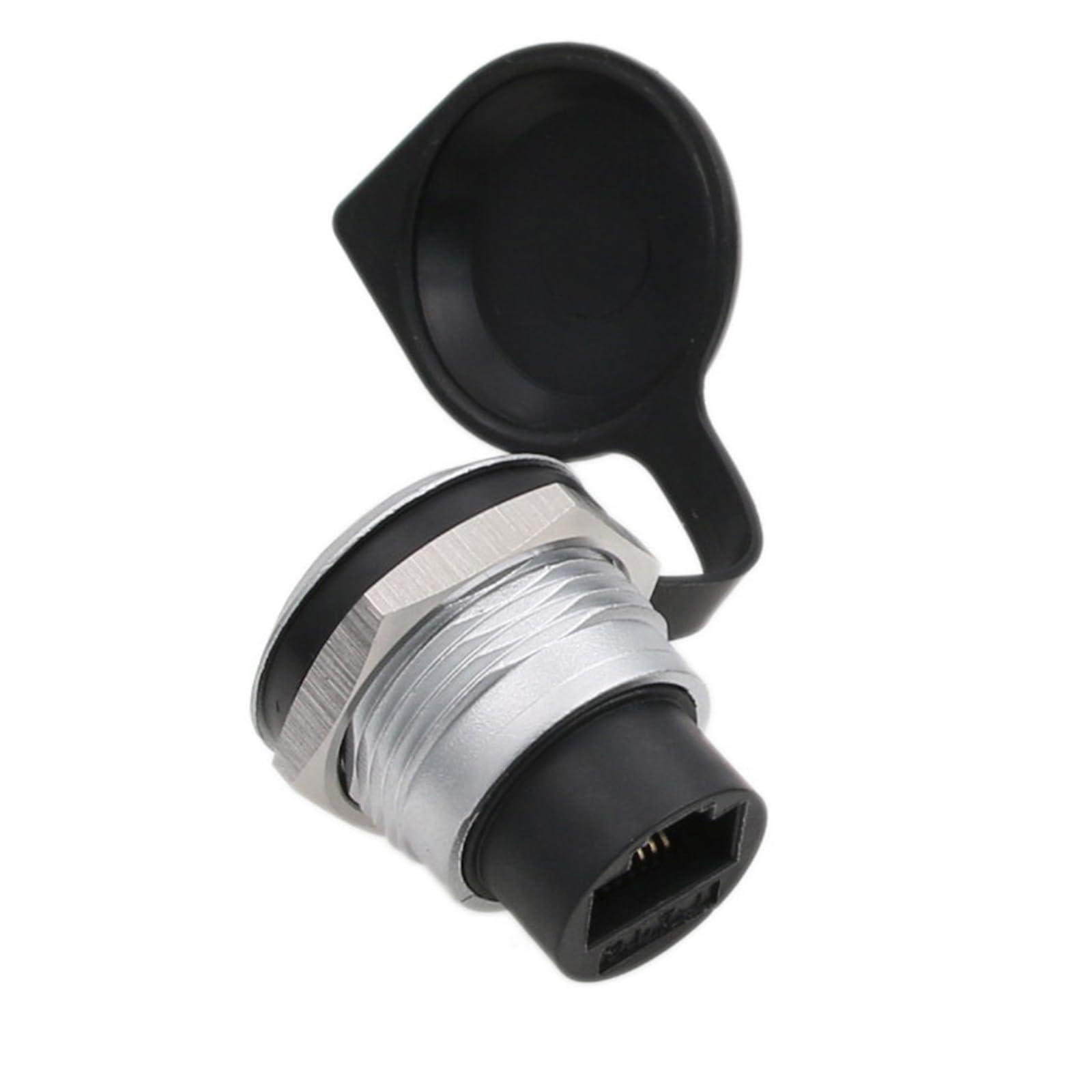 HangTon Lot de 5 connecteurs RJ45 étanches pour panneau de raccordement réseau Ethernet Cat6, câble circulaire femelle vers femelle