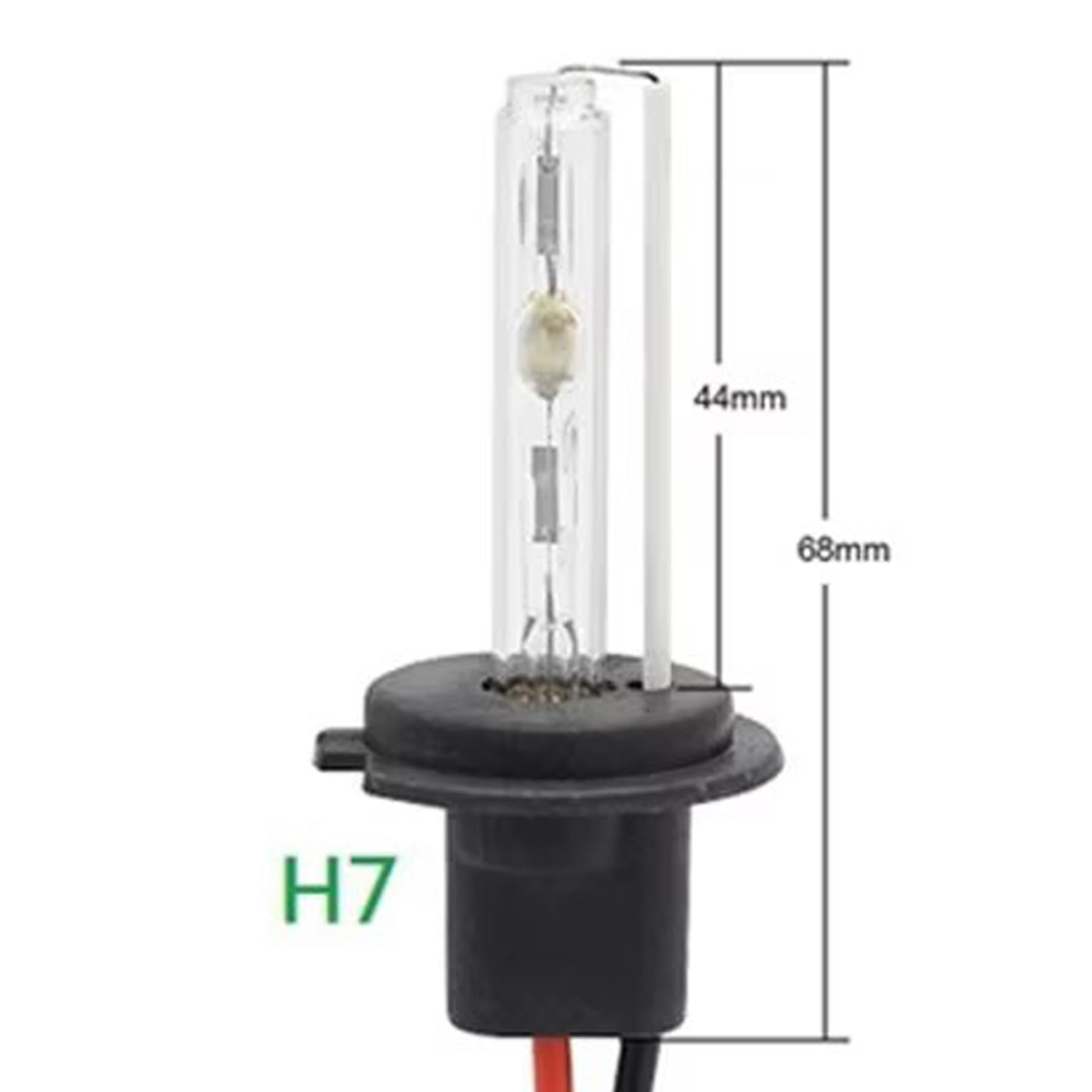 1 coppia di lampadine di ricambio per fari H7 HID Xenon, 35W 12000K Lampade per auto estremamente luminose