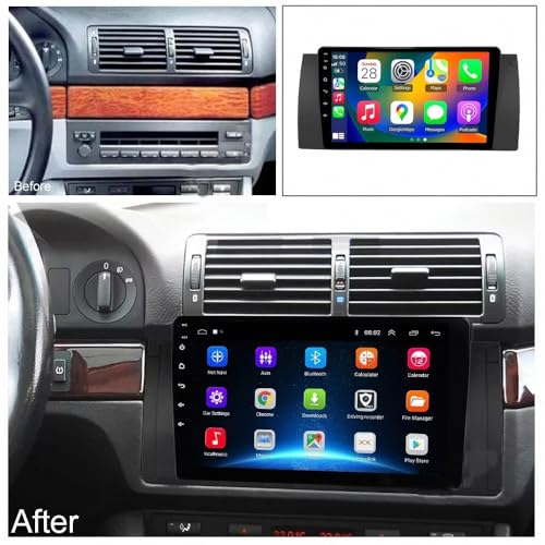 Radio Coche 2 DIN Pantalla para BMW Serie 5 E39 E53 X5 Mirror Link FM 2