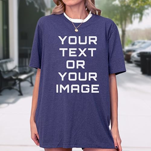 Custom Your Text Shirt, Personalized Your Image T-Shirt, Customized Your Photo Shirt Sweatshirt Hoodie, Add Your Own Text And Design Tee Sweatshirt Hoodie, Personalized Gift Custom Family T-Shirts3