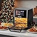 12L Family Size Air Fryer, 1800W Digital Kitchen Oven, Air Roast, Bake, Broil, Reheat, Dehydrate, Energy and Time Saver with 9 Pre-Sets for Oil Free & Low Fat