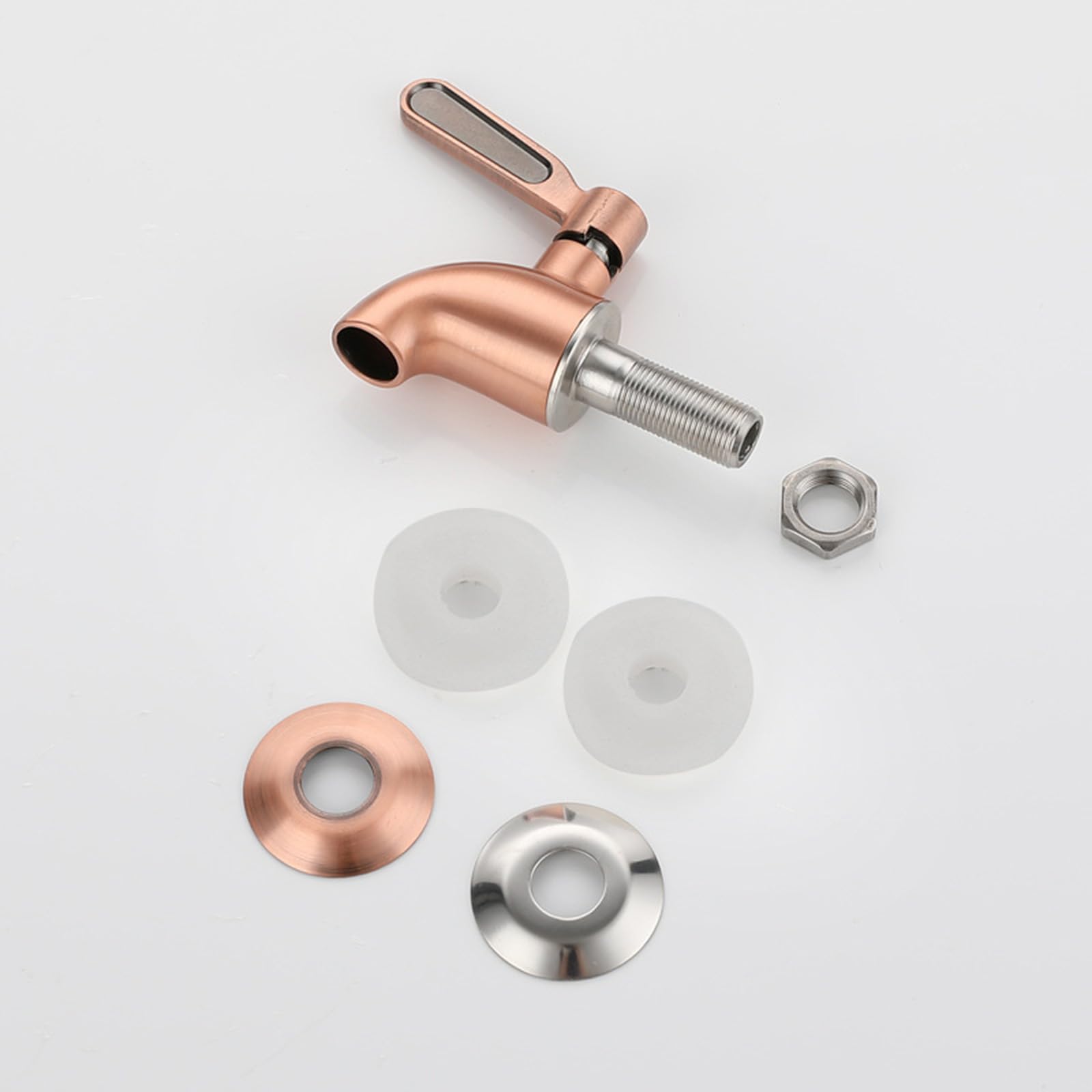 Robinet pour Tonneau de Bière Seau à Vin de 16 mm, Robinet à Levier Unique en Acier Inoxydable Distributeur de Jus Robinet de Boisson (Doré)