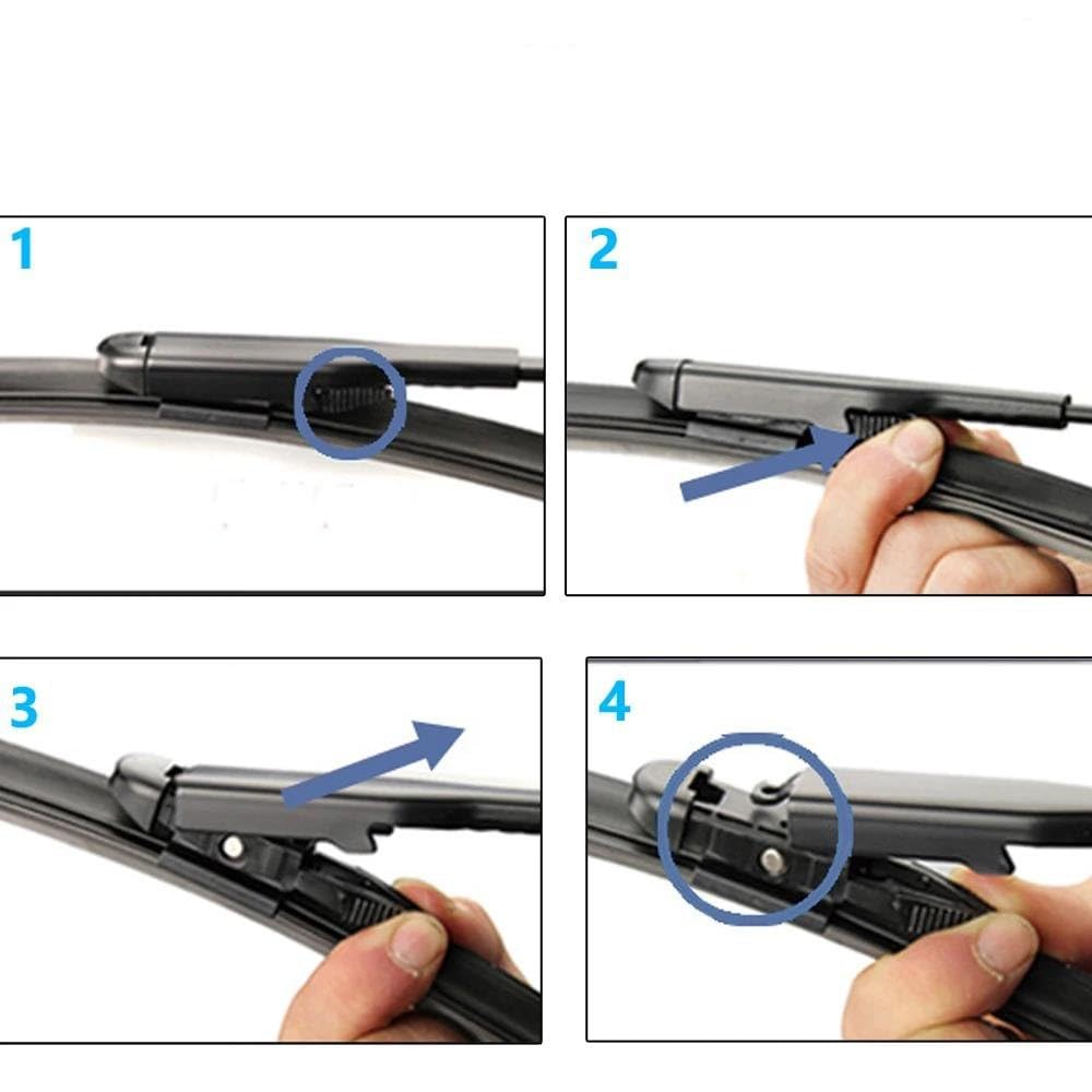 Tergicristalli Auto per Ford per Mondeo MK5 2014~2019 Finestra Anteriore Parabrezza Tergicristalli Accessori Auto Adesivi Spazzole Tergicristallo Auto Spazzola Tergicristallo