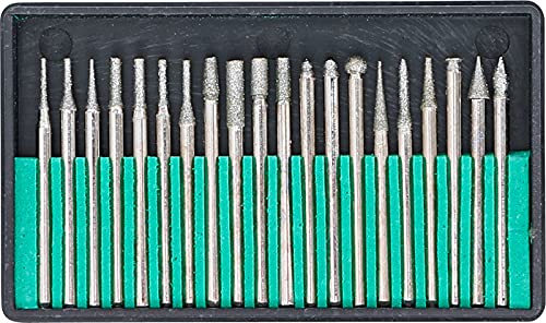 BGS 1607 | Juego de fresado y rectificado de diamante | 20 piezas