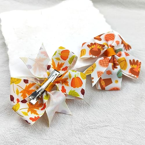 Pince à cheveux d'automne feuille d'érable, le cadeau idéal pour coiffure de bébé - 7