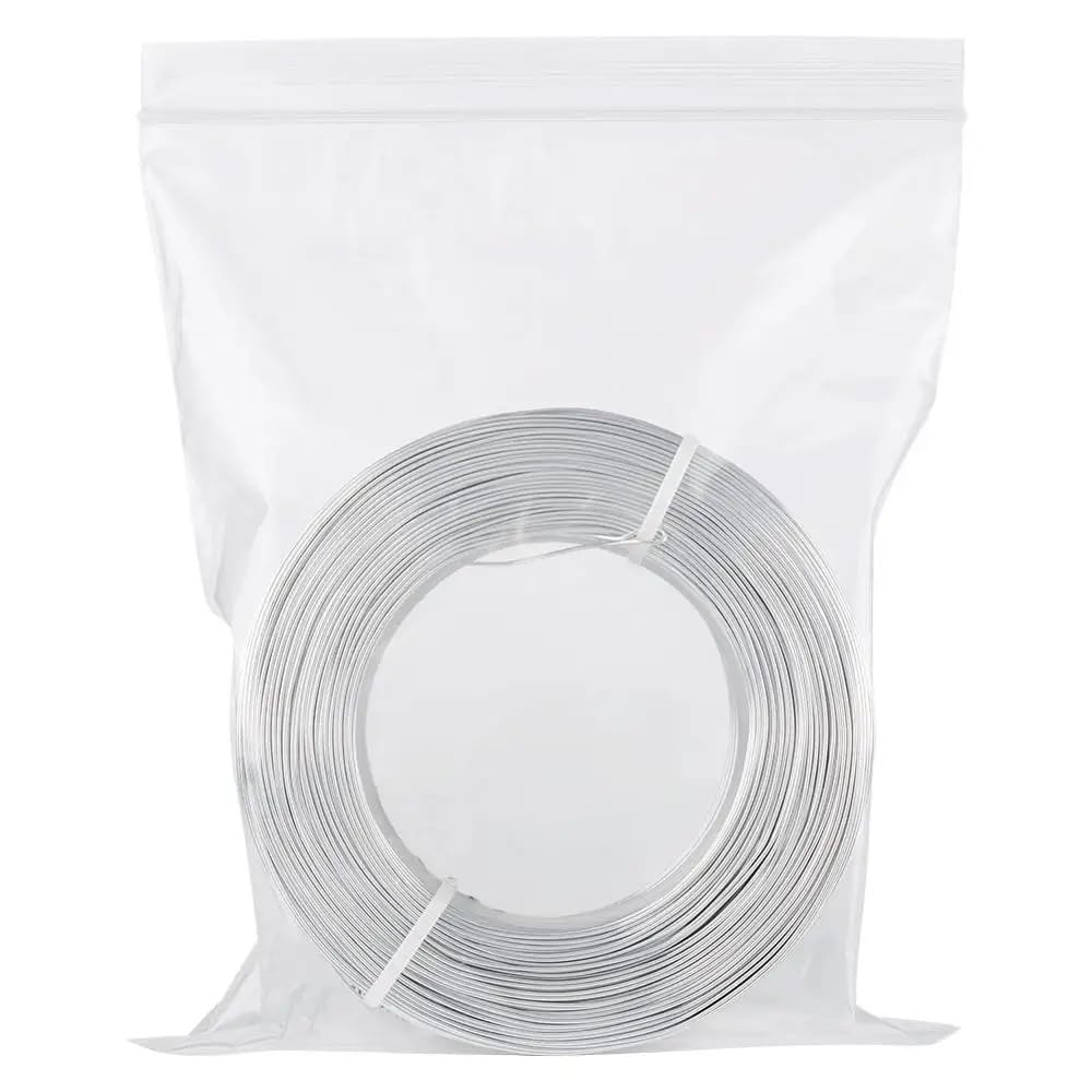 Aluminiumdraht 500 g 0,6/1,2/1,5/2,0/3,0 mm Aluminiumdraht, DIY-Schmuckkomponenten, Zubehör, Finden, Herstellen, Halsketten, Armbänder, Bastelbedarf (Color : LightGrey, Size : 3.0mm 25m)