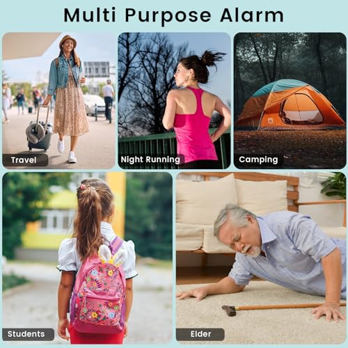 TIPSEAN Personal Safety Alarm - 135dB Siren, LED Strobe, USB-C Rechargeable - Image 5