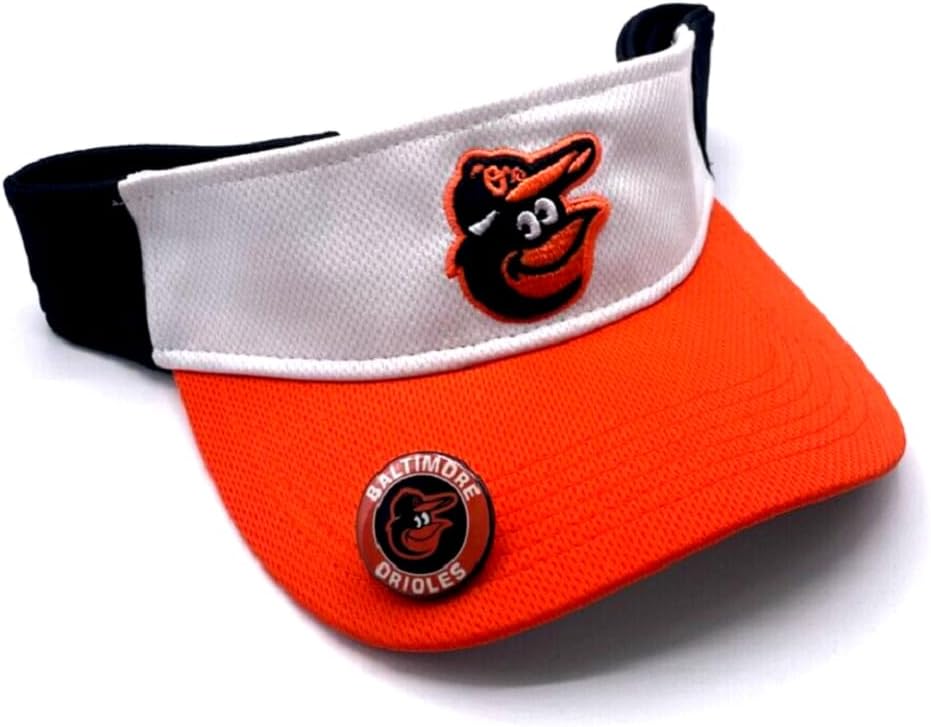 Officially Licensed Baltimore Visor Hat Adjustable Classic Team Logo Embroidered Ball Cap