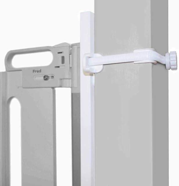 Fred Safety Universal Stair Post Fitting Kit, Pure White, Fit Any Stair Gate Against Stair Posts, Newel Posts and Balusters